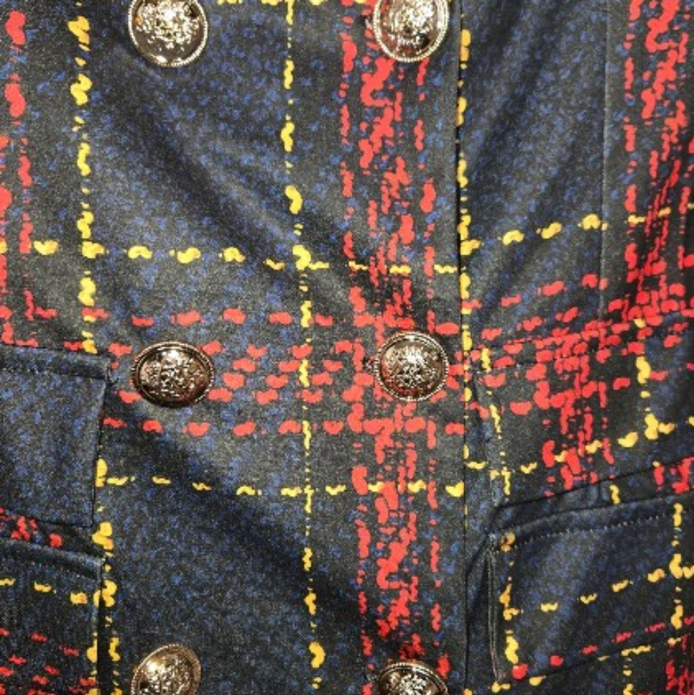 Plaid Checkered Jacket Blazer - image 2